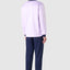 Premium Long Men's Pajamas with Piqué Knit Placket - Pink 5104_91