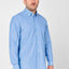 Herren-Langarmhemd mit extra weicher, bügelleichter Tasche – Blau 0307_33