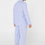 Pijama Hombre Largo Premium Solapa Bambú Cuadros - Azul 2708_36