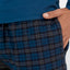 Pantalón Pijama Hombre Largo Franela Cuadros Grises Franela