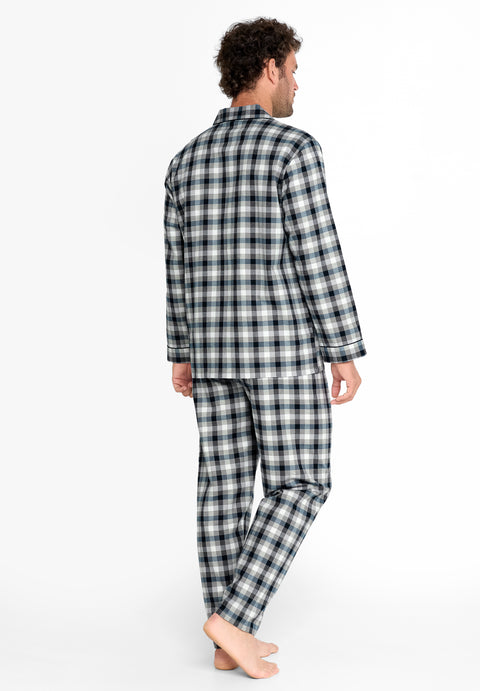 ▷ Pijama Hombre Largo Franela Invierno
