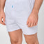 6929 - Striped Poplin Boxer - Light Blue