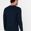 Men's Long Sleeve Plain Round Knit Pajama Shirt - Blue 7601_36