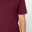 7608 - Plain Plain Knit Short Sleeve Pajama T-Shirt - Red