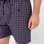 Pantalón Pijama Hombre Corto Popelín Cuadros Rojo
