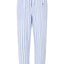 Pantalón Pijama Hombre Largo Popelín Cuadros Celestes Blancos Bambú