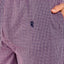 8985 - Long Checked Poplin Trousers - Garnet