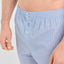 Calzoncillos Bóxer Hombre Popelín Cuadros Cuadros Rayas Azules