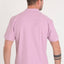 Polo Hombre Manga Corta Verano 100% Algodón Tapeta Pique Liso Violeta