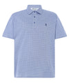 Polo Hombre Manga Corta Premium Algodón Geométrico - Azul 0009_33 - Talla 3 (M) / Azul / 100% algodón
