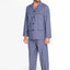   Pijama Hombre Largo Popelín Azul 2981 | El Búho Nocturno - 90117231 - https://www.elbuhonocturno.com/  