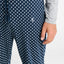 Pantalón Pijama Hombre Largo Punto Estampado Rombos Azul