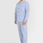   Pijama Hombre Largo Tela Azul 1526 | El Búho Nocturno - 26579786 - https://www.elbuhonocturno.com/  