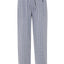 Pantalón Pijama Hombre Largo Popelín Cuadros Gris