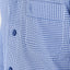 Pijama Hombre Largo Solapa Tela Popelín Cuadros Azules