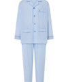 Pyjama Homme Long Col Revers Popeline Rayures - Bleu 1912_30 - Taille 6 (XXL) / Bleu / 60 % coton 40 % polyester