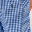 Pantalón Pijama Hombre Corto Popelín Cuadros Azul