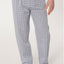 Pantalón Pijama Hombre Largo Popelín Cuadros Gris