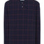 Pijama Hombre Largo Premium Tapeta Punto Estampado Granate Marino