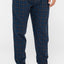 Pantalón Pijama Hombre Largo Franela Cuadros Grises Franela