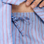 Pijama Hombre Corto Judo Popelín Rayas Granate