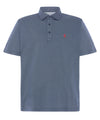 Polo Homem Curto Premium Algodão Geométrico - Azul 0010_39 - Tamanho 3 (M) / Azul / 100% algodão