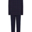 Pijama Hombre Largo Premium Tapeta Punto Estampado Granate Marino