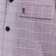 Pijama Hombre Largo Solapa Tela Popelín Cuadros Violeta