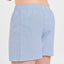 Calzoncillos Bóxer Hombre Popelín Cuadros Cuadros Rayas Azules