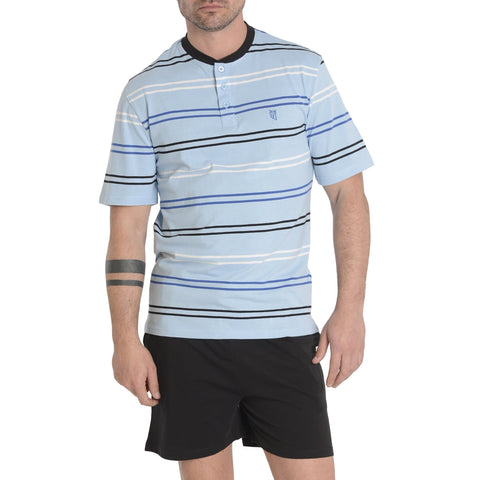 Pijama Hombre Verano Corto Tapeta Algodón Punto 3548 | El Búho Nocturno - 31132485 - https://www.elbuhonocturno.com/