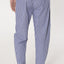 Pantalón Pijama Hombre Largo Popelín Cuadros Celeste