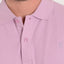 Polo Hombre Manga Corta Verano 100% Algodón Tapeta Pique Liso Violeta